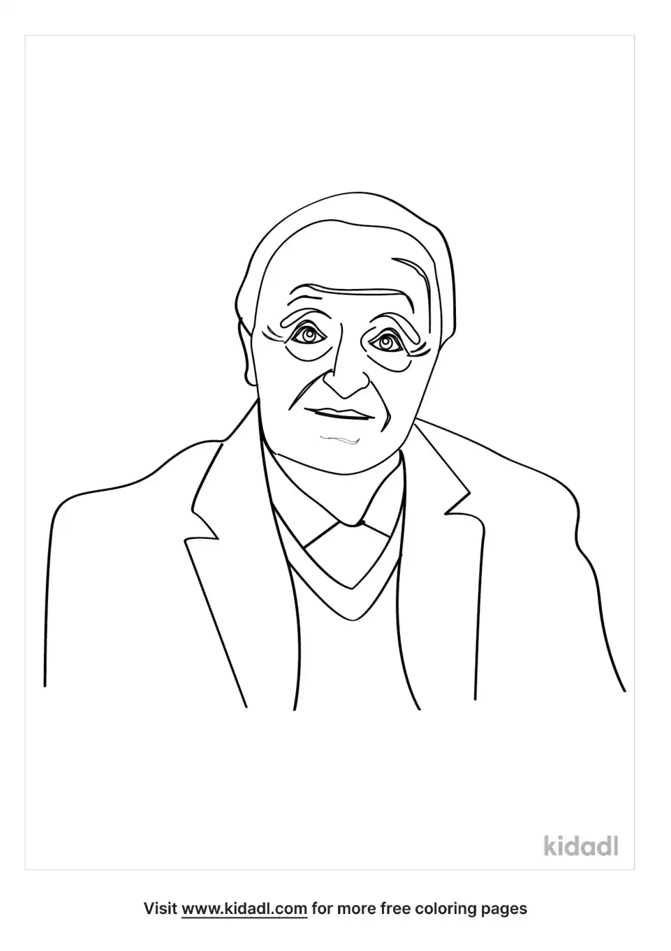 Coach Bobby Bowden Coloring Page