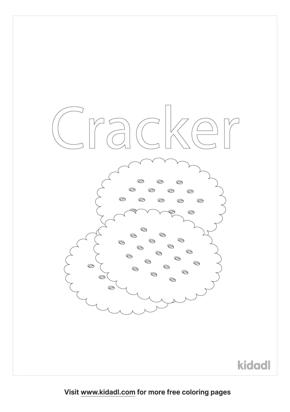 Cracker Coloring Page