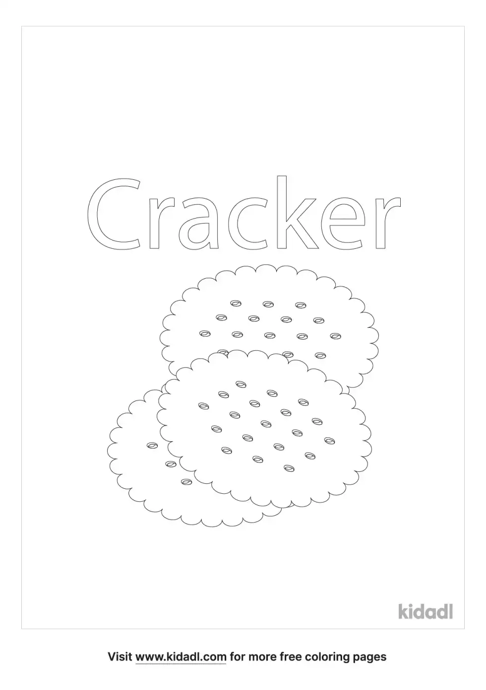 Cracker Coloring Page