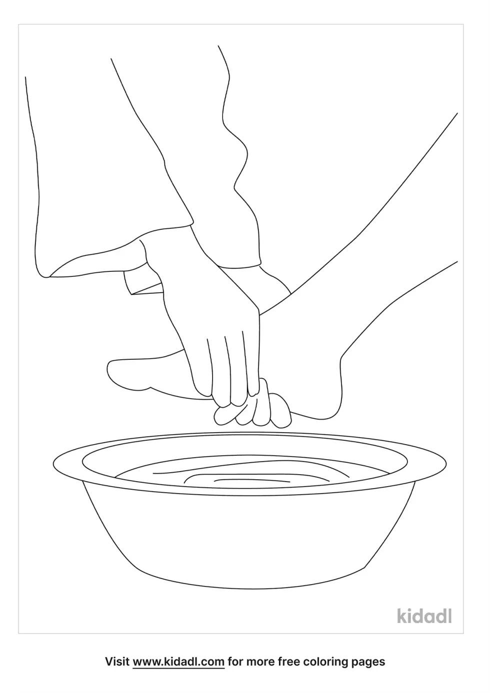 Hands Washing Feet