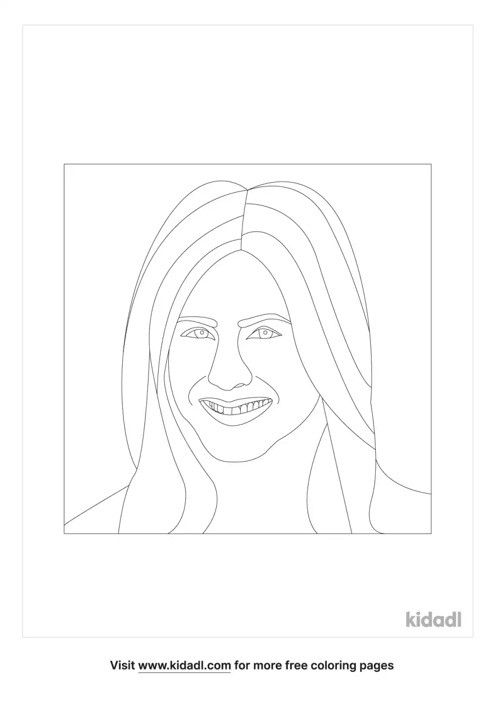 Jennifer Aniston Coloring Page