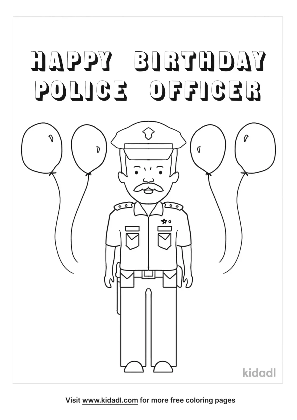 Happy Birthday Police Officer