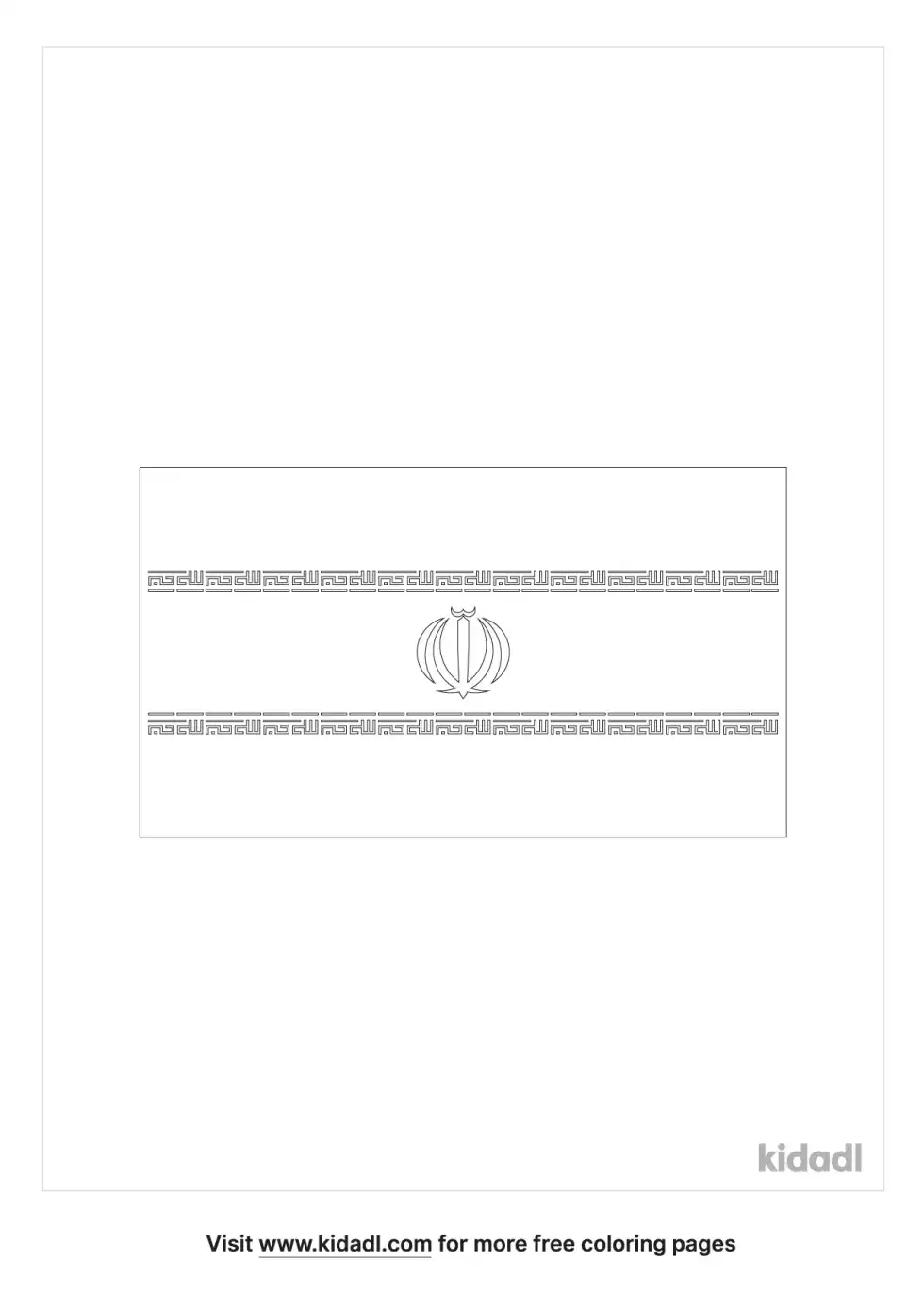 Irnan Flag Coloring Page