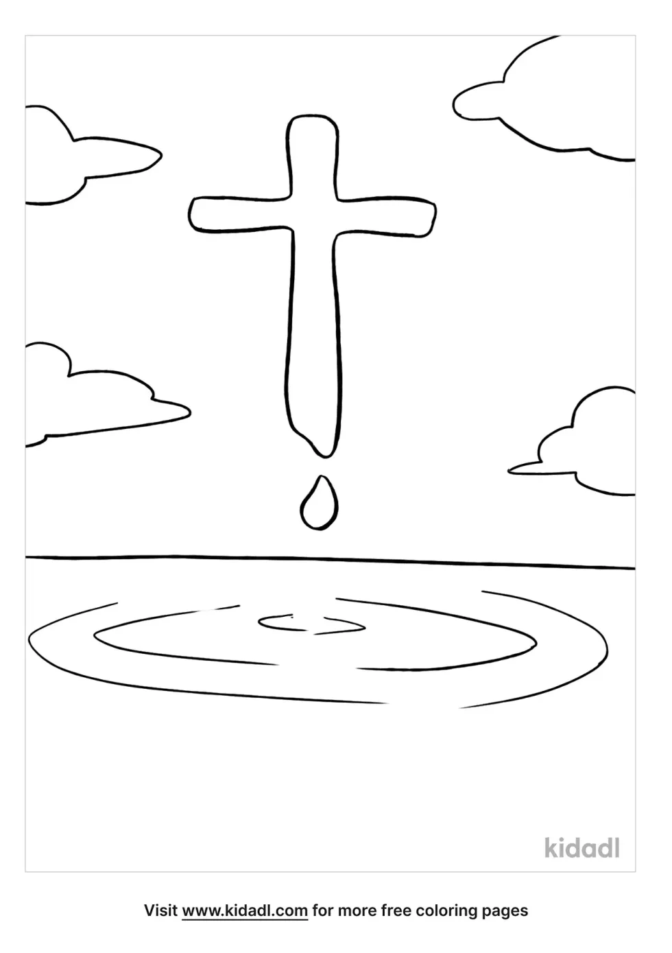 Living Water Coloring Page