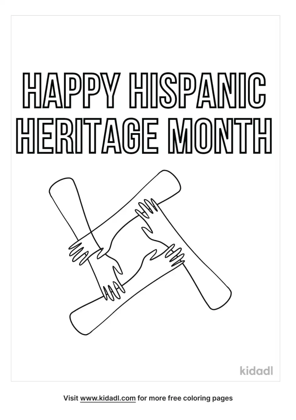 Hispanic Heritage Month Coloring Page
