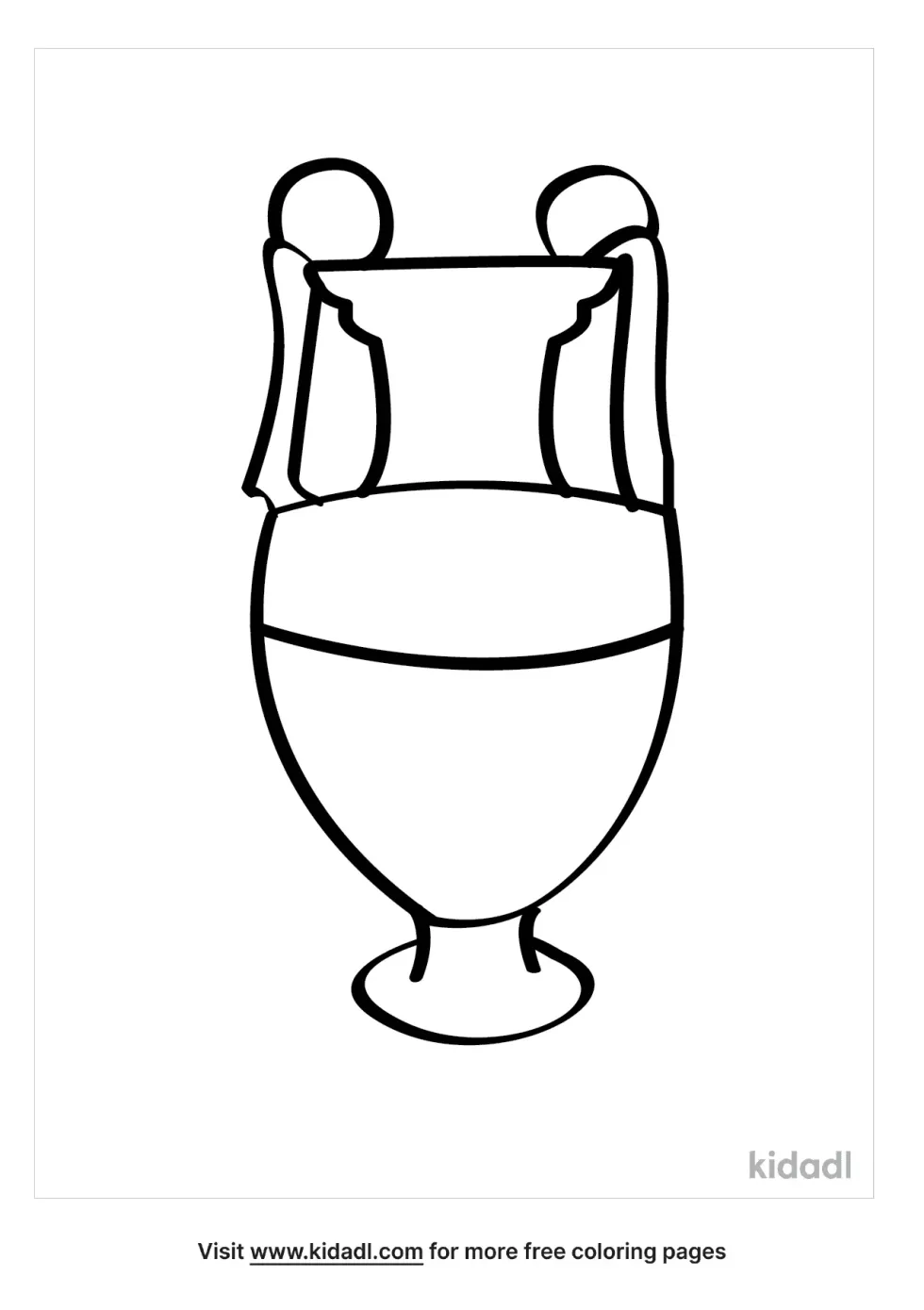 Greek Amphora Coloring Page
