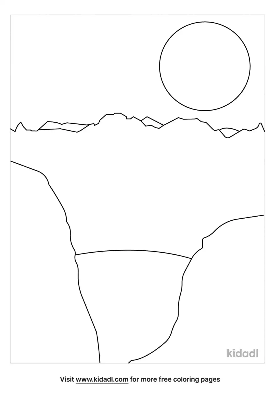 Rocky Terrain Coloring Page