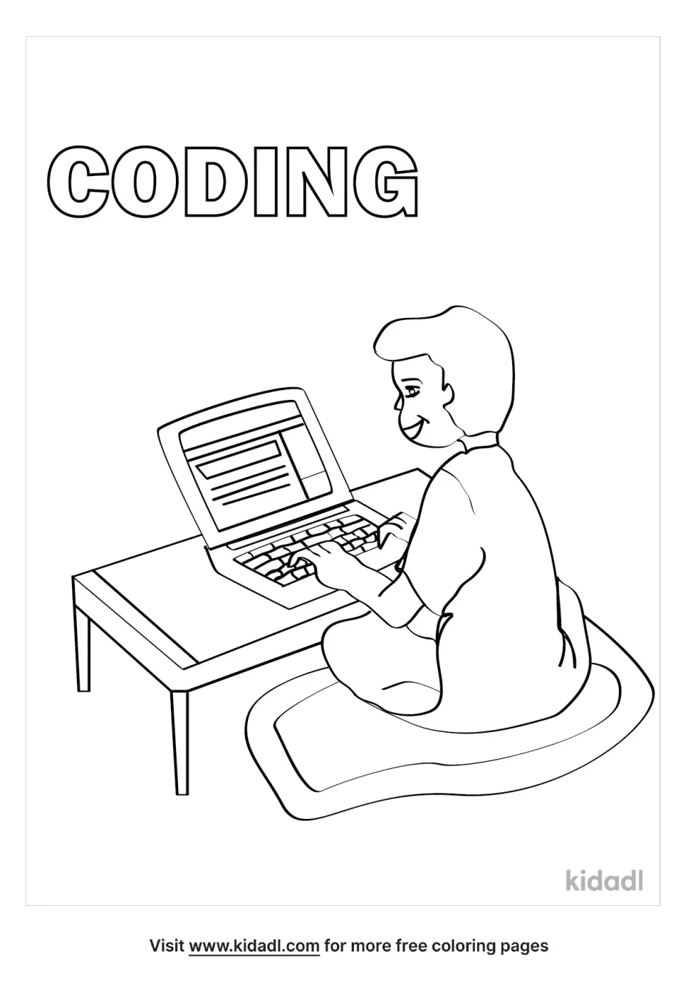 Coding Coloring Page