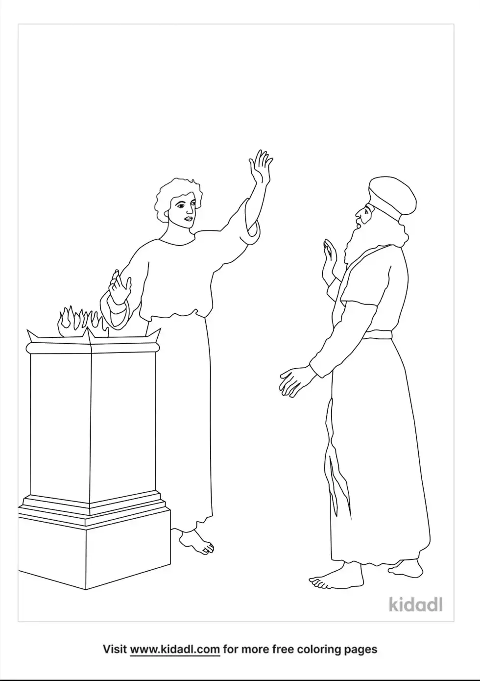 Luke 1:5-25 Coloring Page