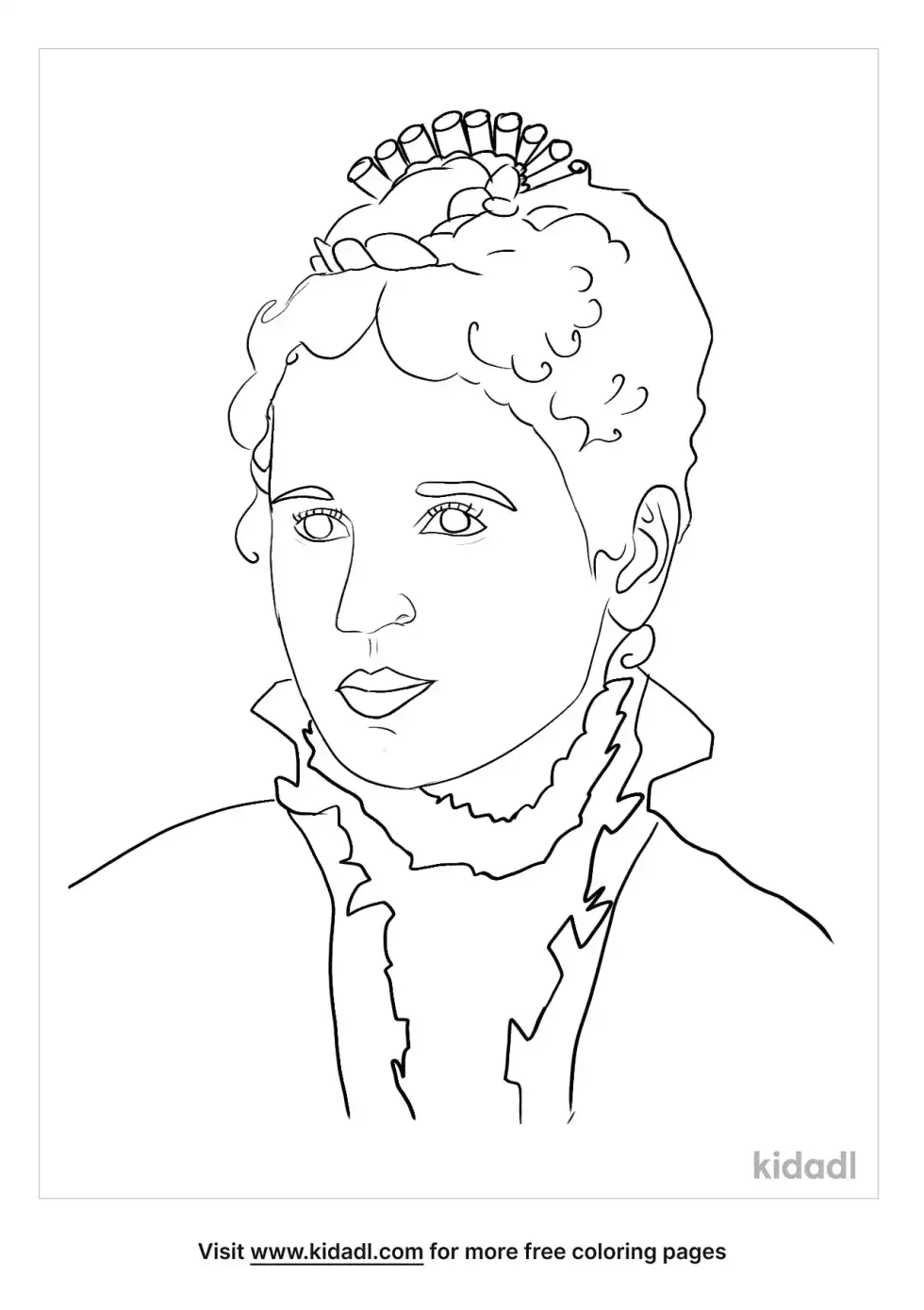 Missionary Annie Armstrong Coloring Page