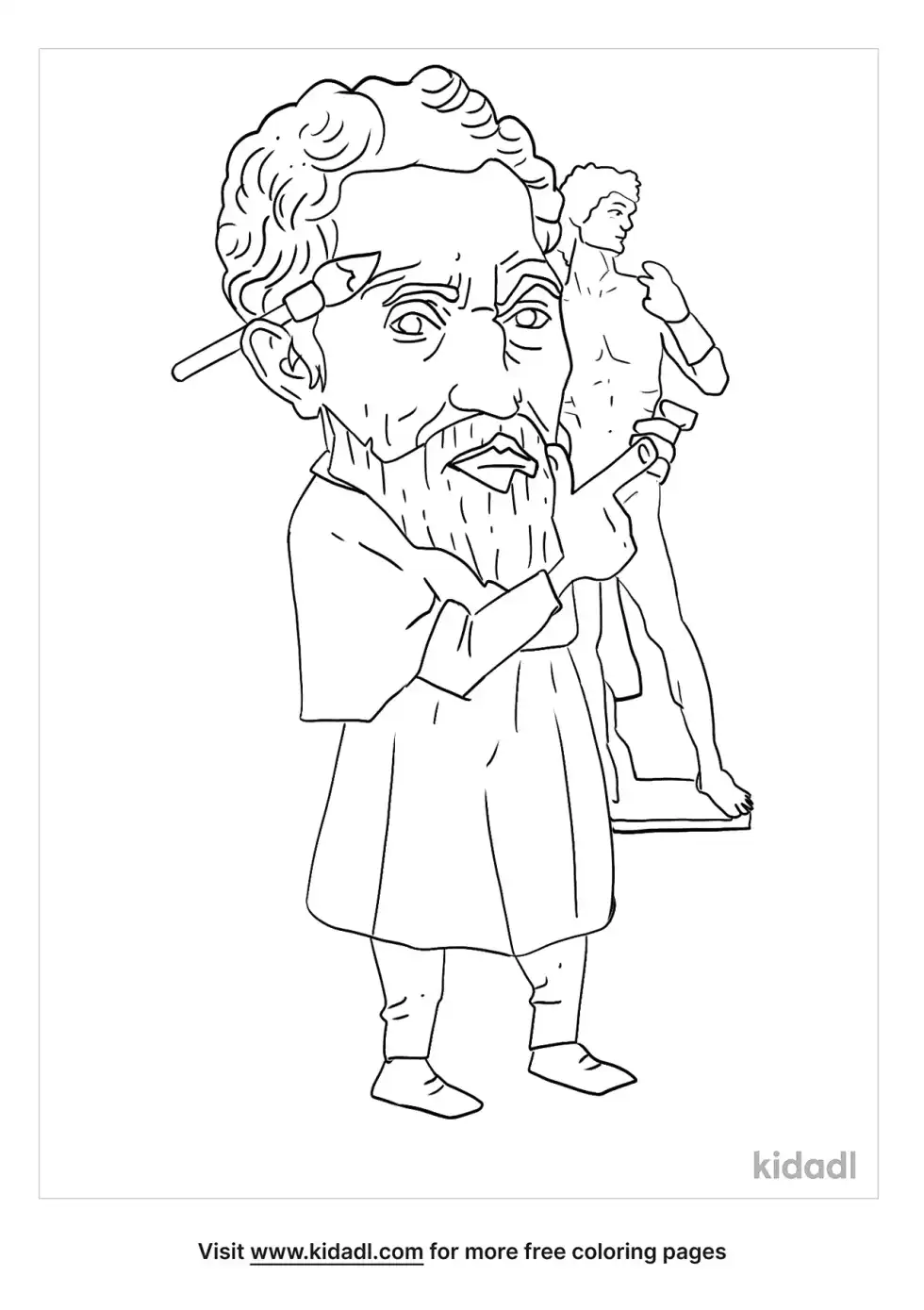 Michelangelo Coloring Page