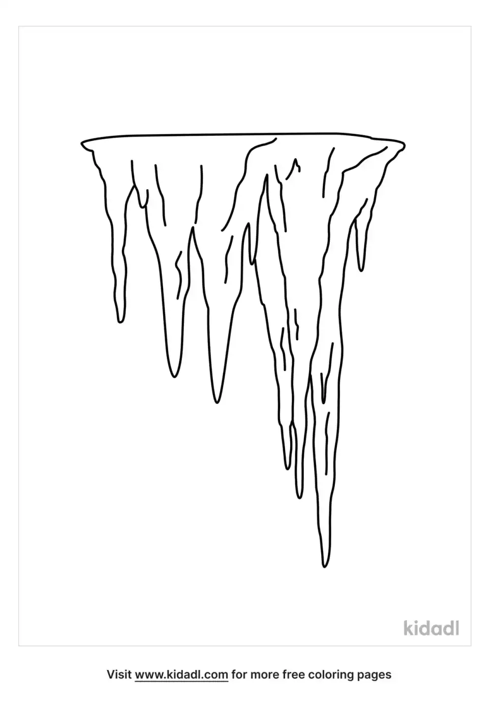 Stalactites Coloring Page