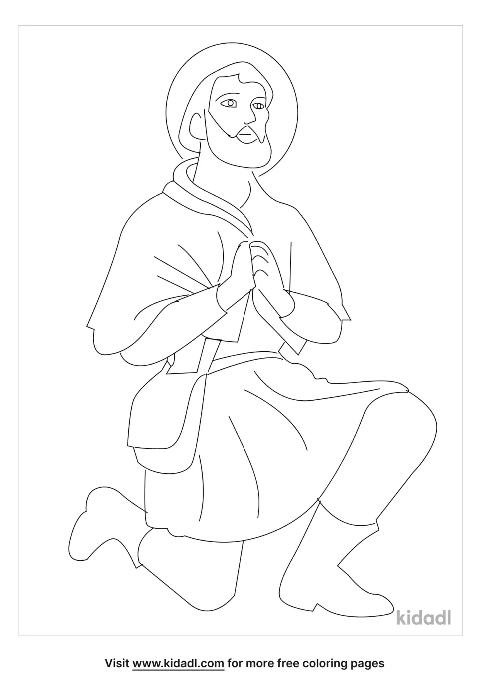 Isidore The Farmer Coloring Page