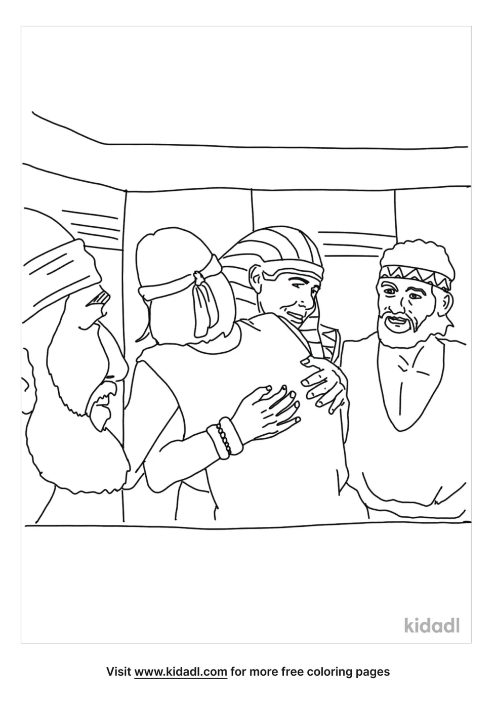 Joseph And His Brothers Coloring Page
