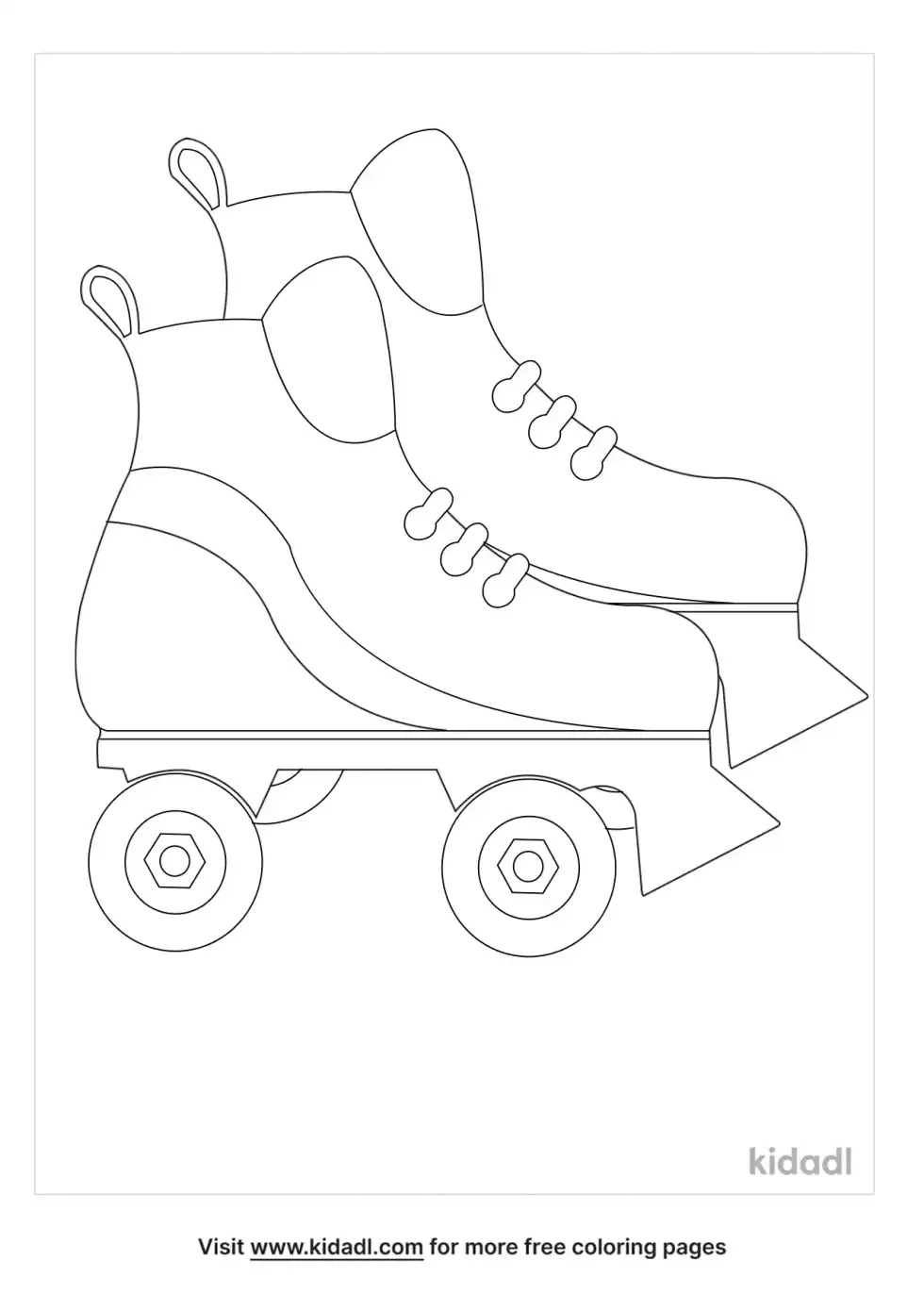 Roller Skate Coloring Page