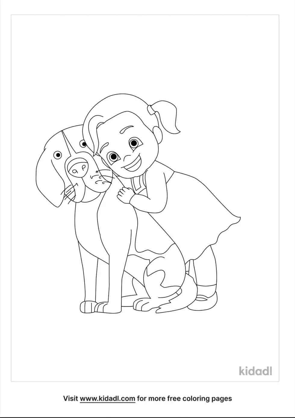 Love Your Pet Coloring Page