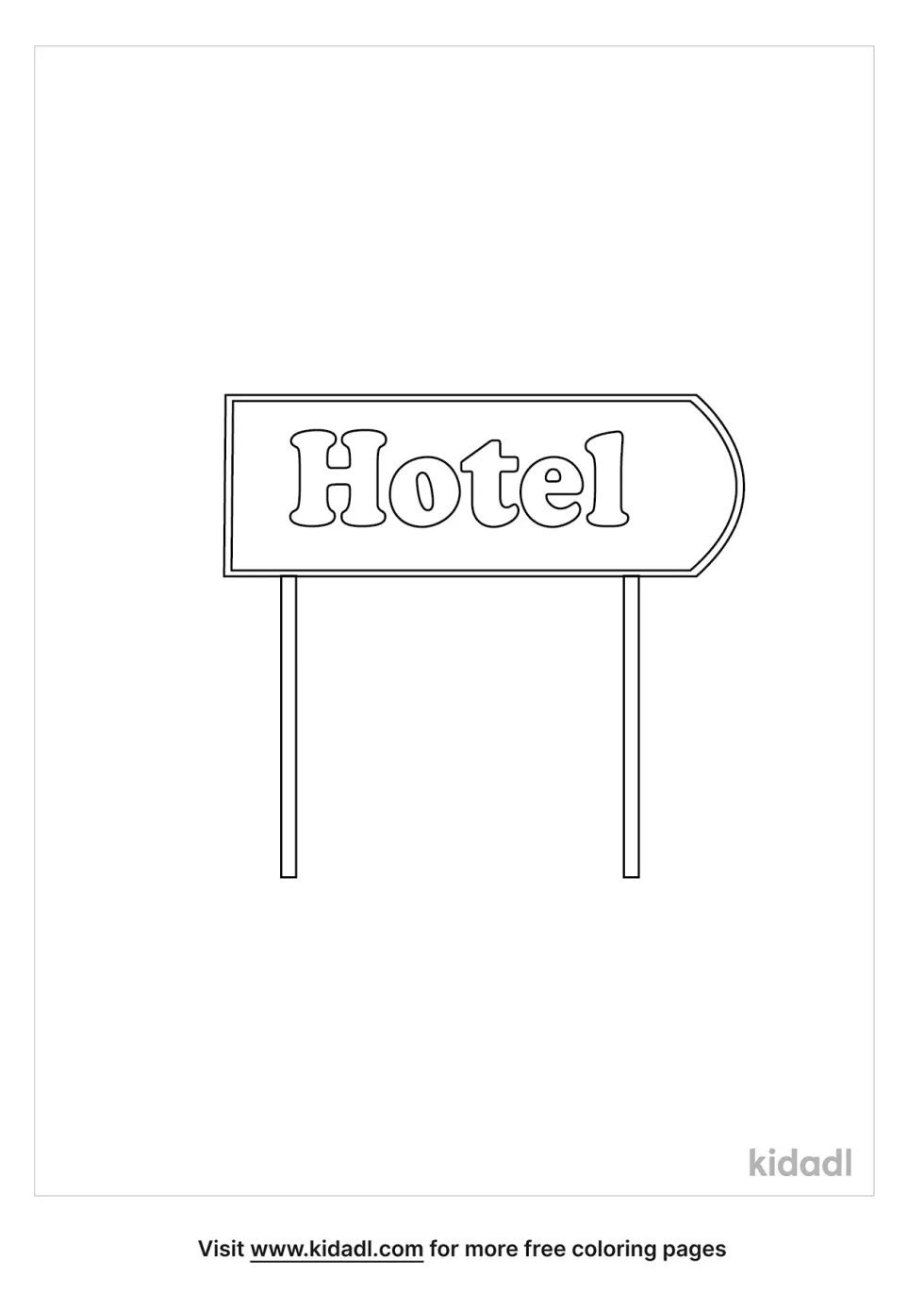 Hotel Sign On Highway