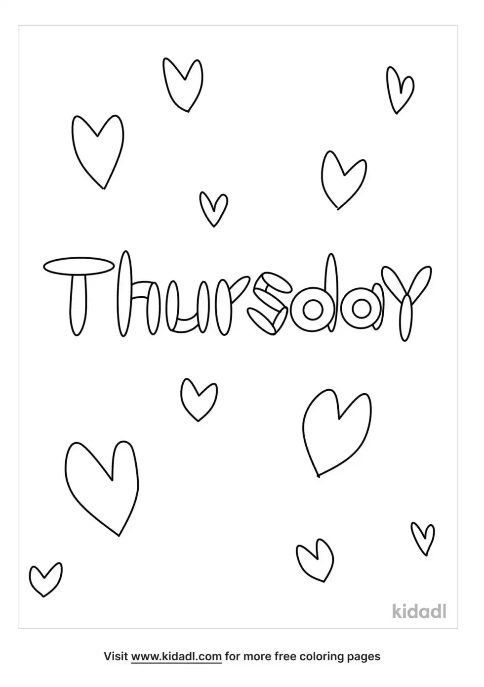 Thursday Coloring Page