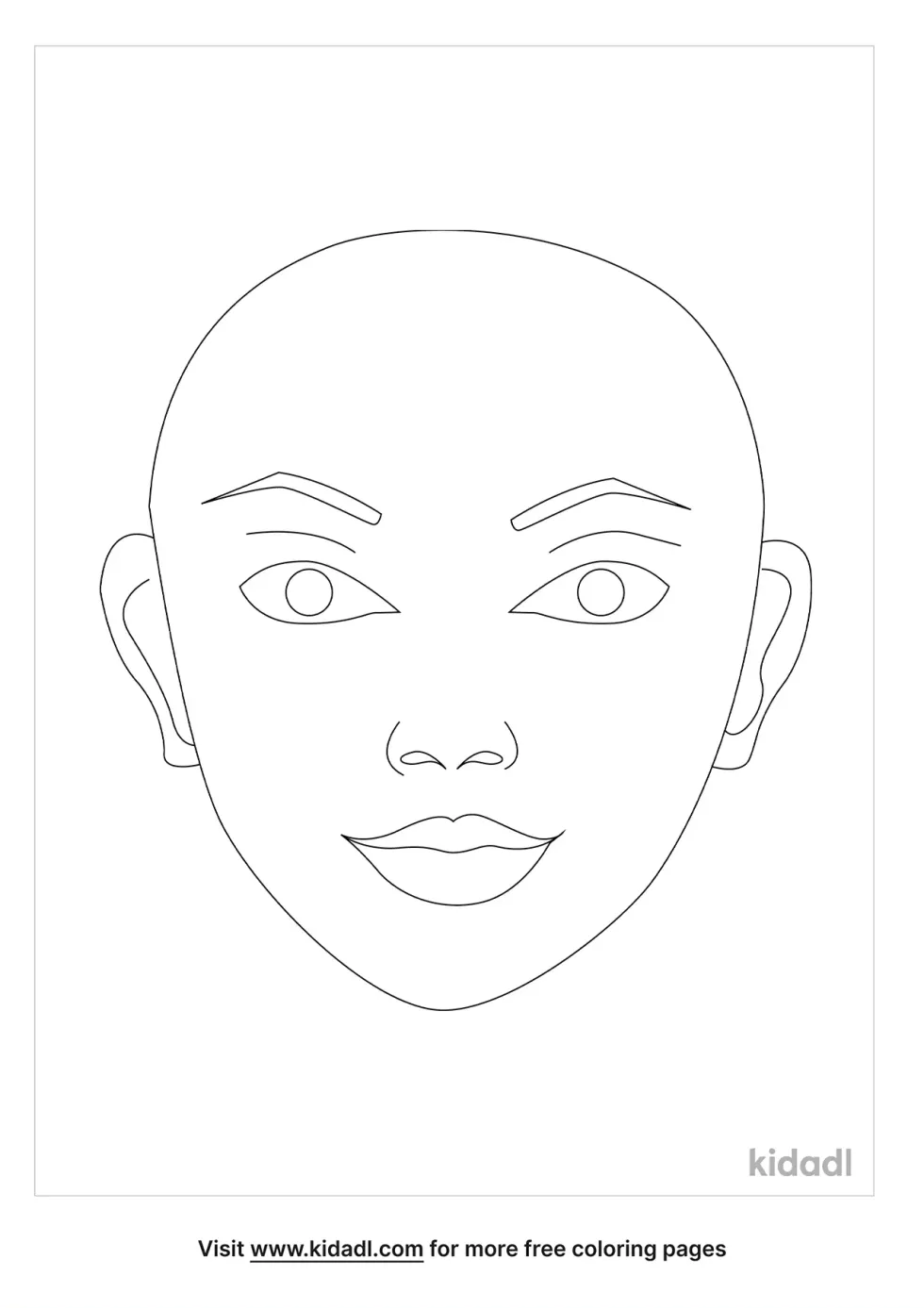 Face Closeup Make Up Coloring Page | Kidadl