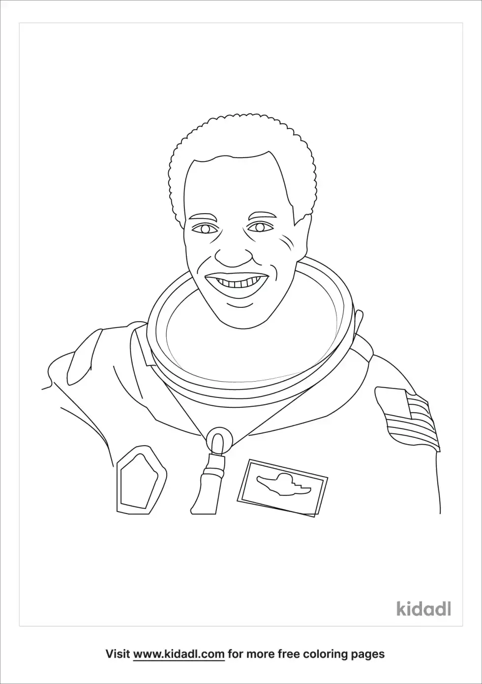 Guion Bluford Coloring Page