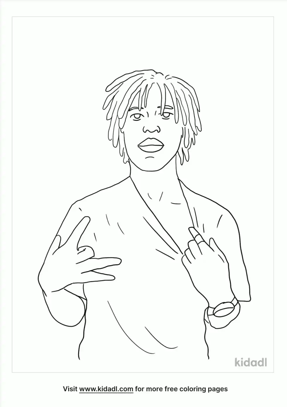 Chief Keef Coloring Page