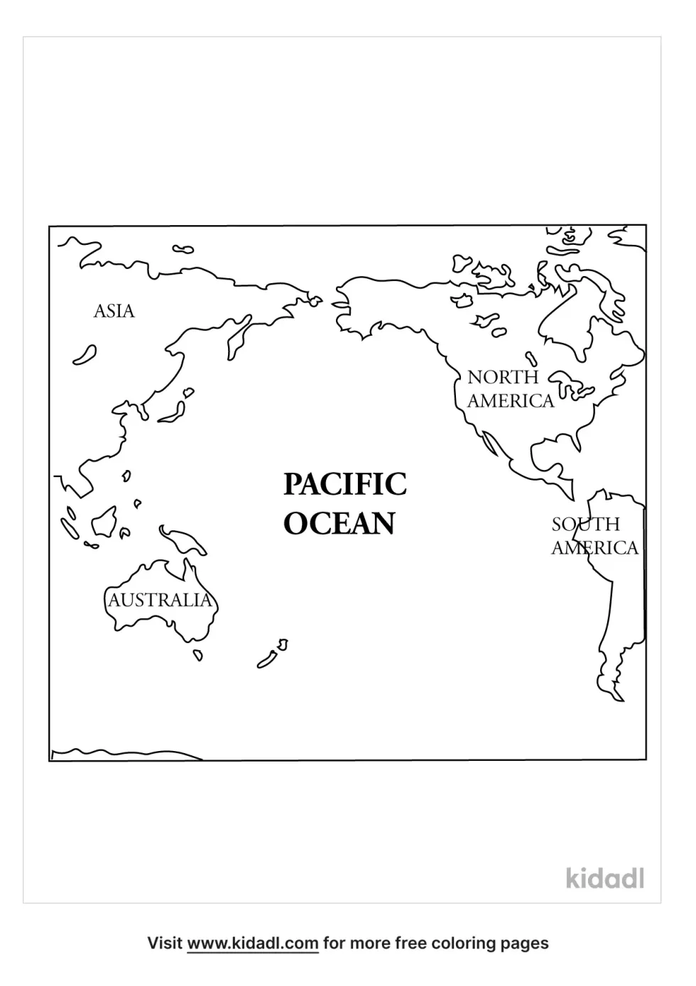 Pacific Centered Map