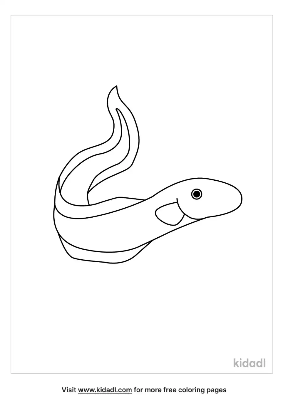 Electric Eel Coloring Page