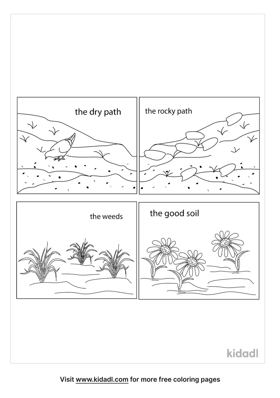 4 Soils Coloring Page