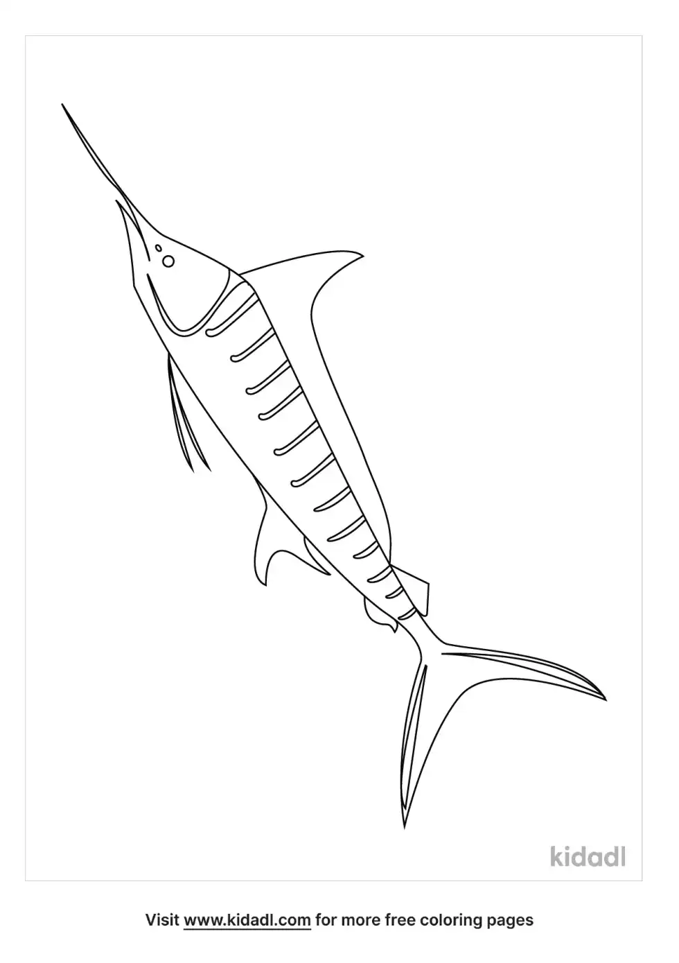 Marlin Coloring Page
