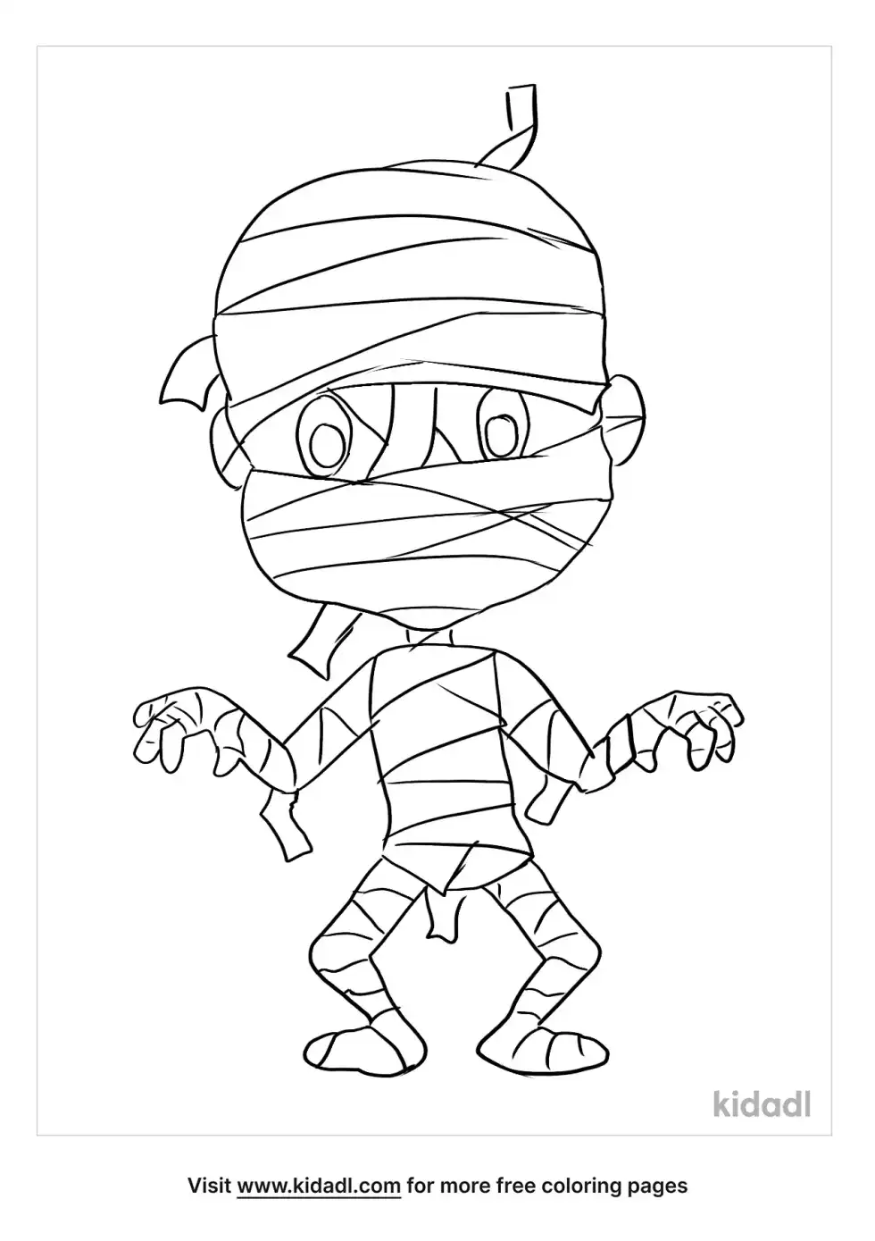 Mummy Coloring Page