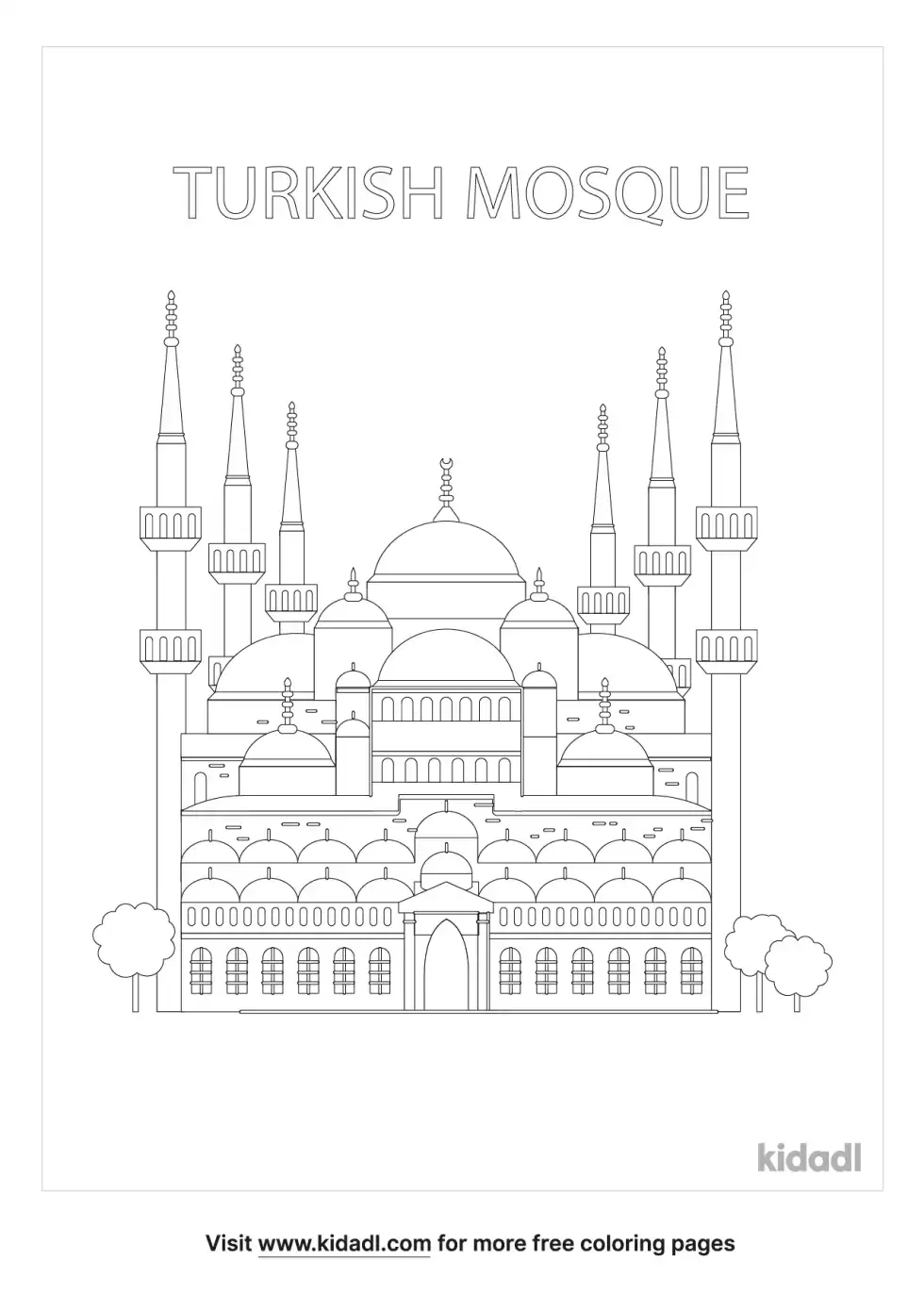 Turkish Coloring Page
