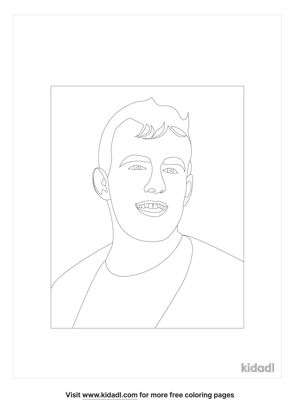 Jake Paul Coloring Page