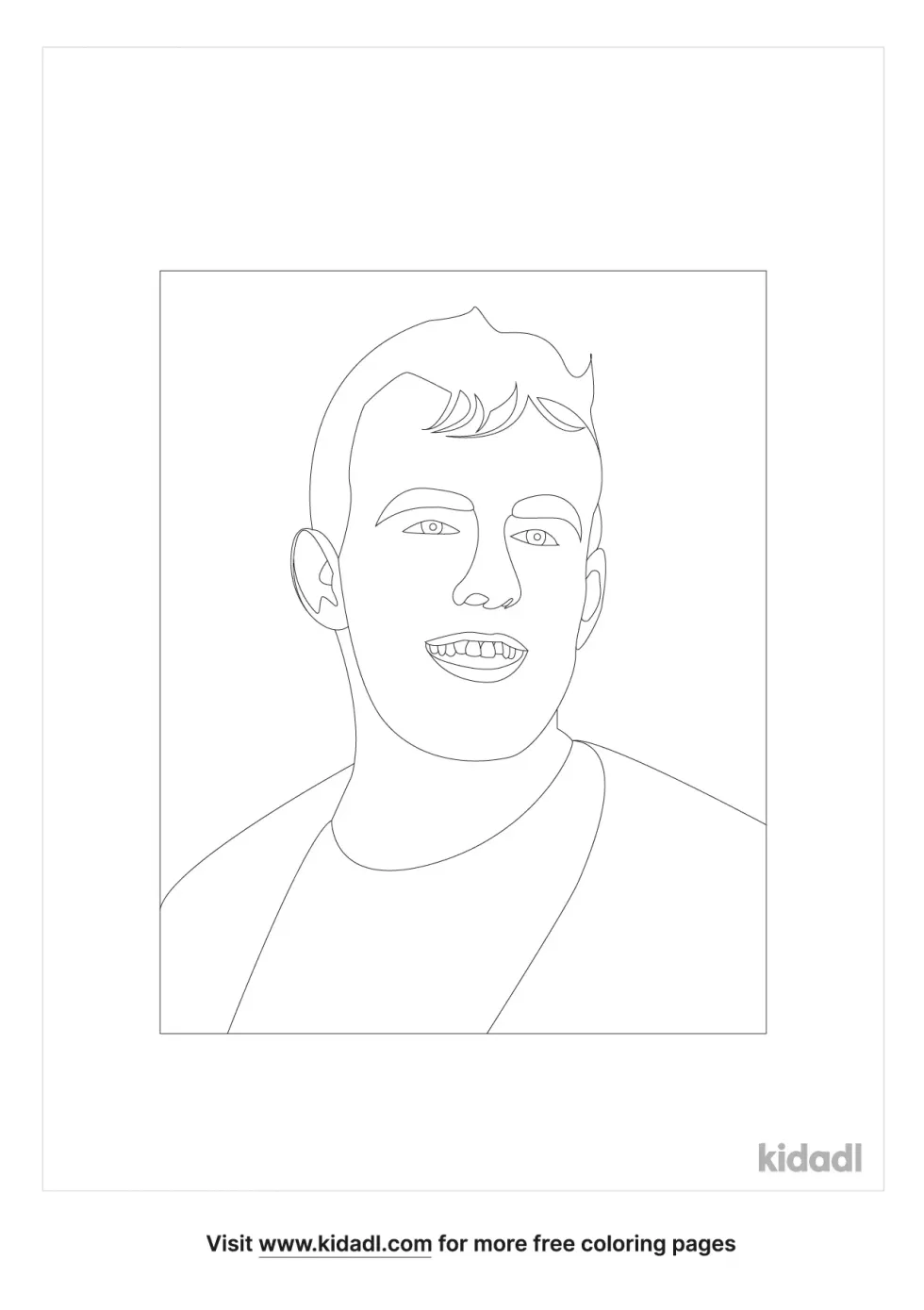 Jake Paul Coloring Page