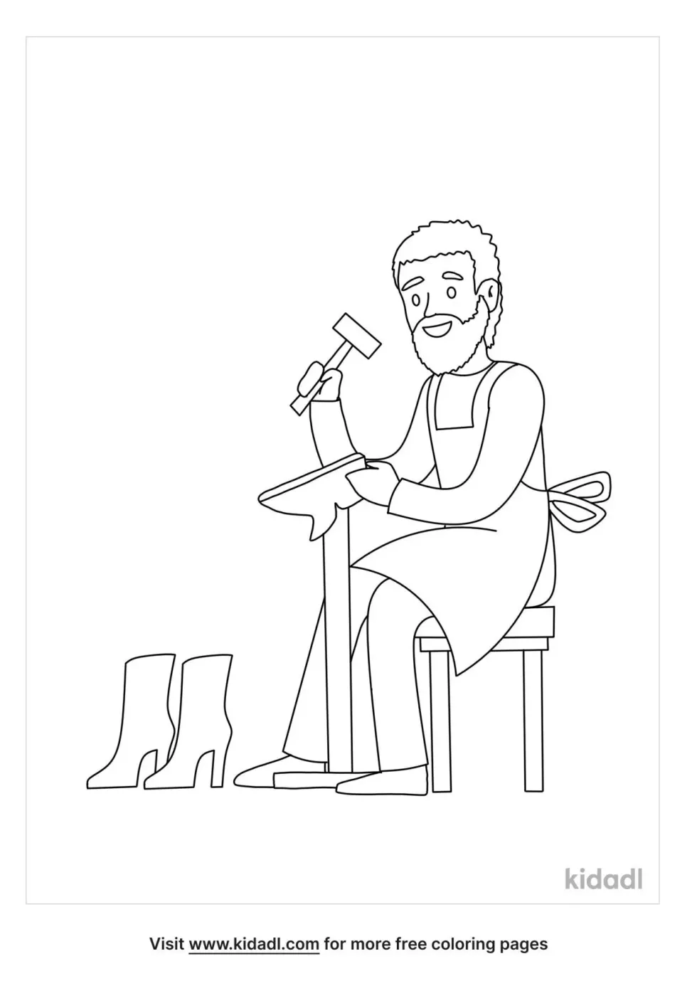 Shoemaker Coloring Page