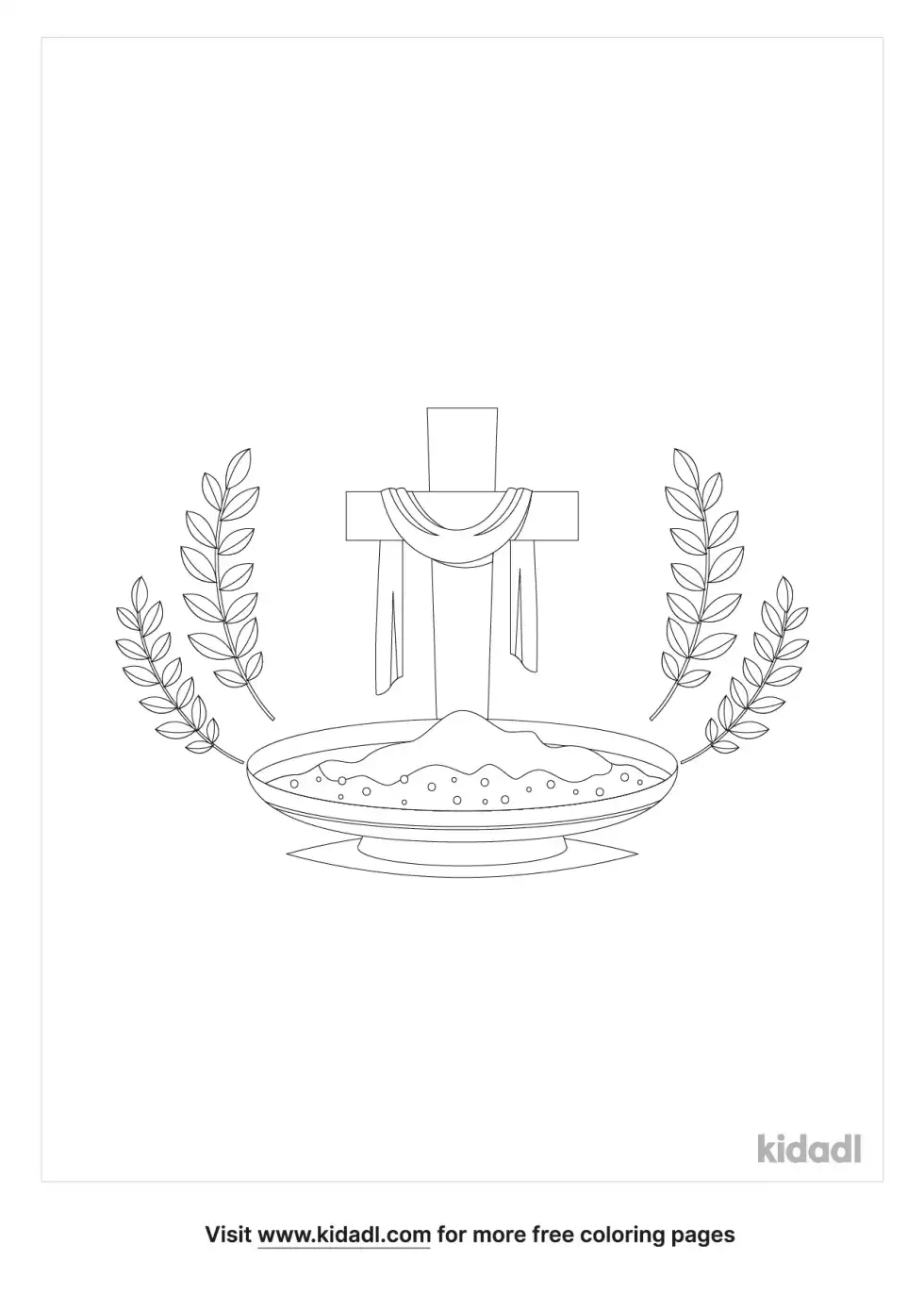 Ash Cross Coloring Page