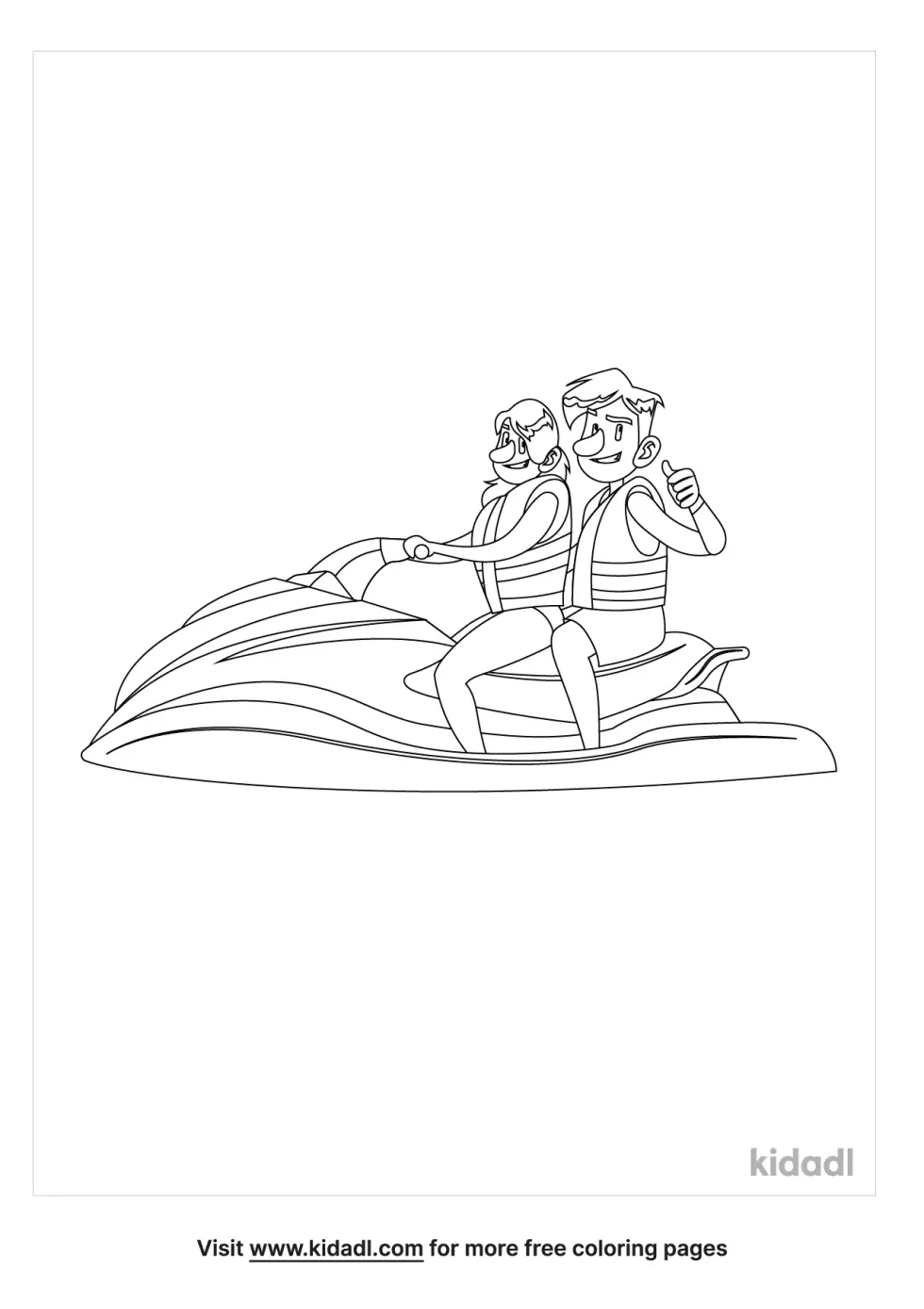 Water Sports Coloring Page