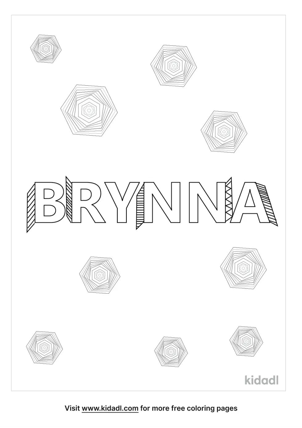 That Says Brynna Coloring Page