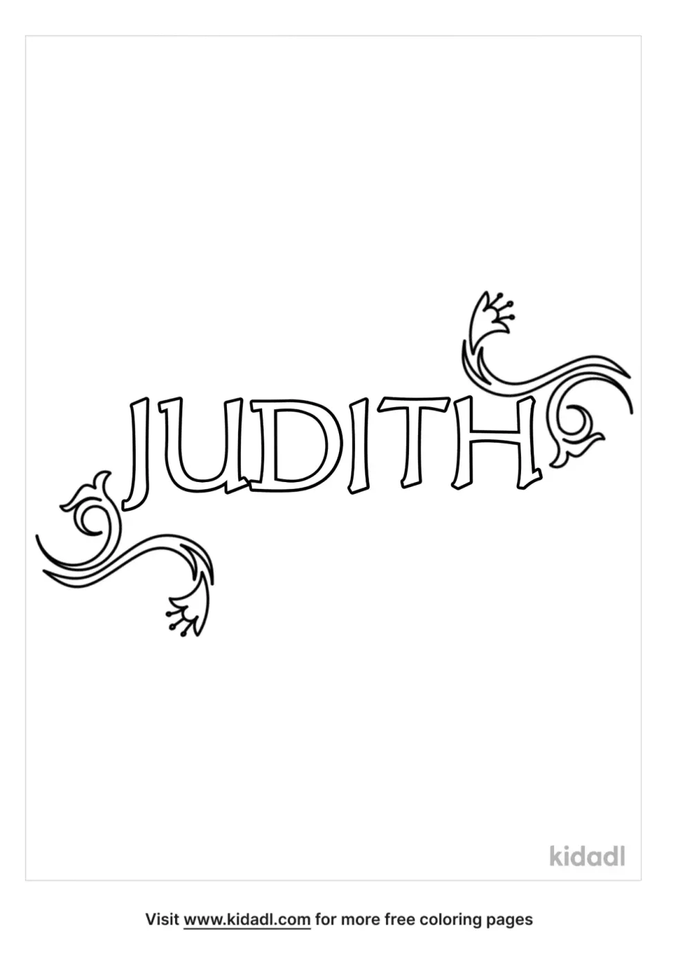 Judith Coloring Page