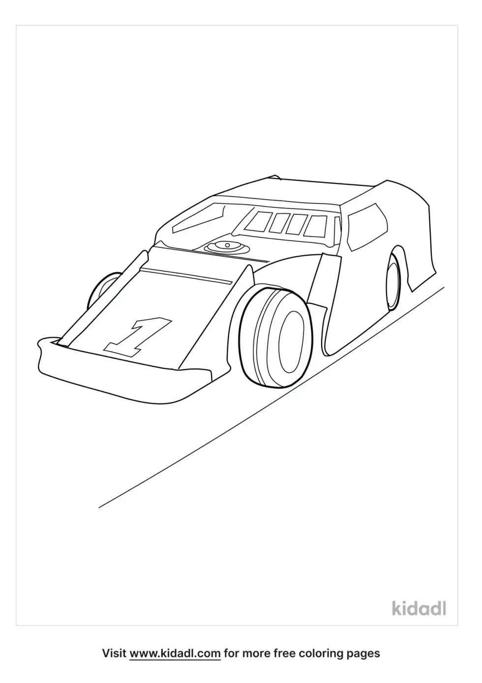 Open Wheel Modified Coloring Page