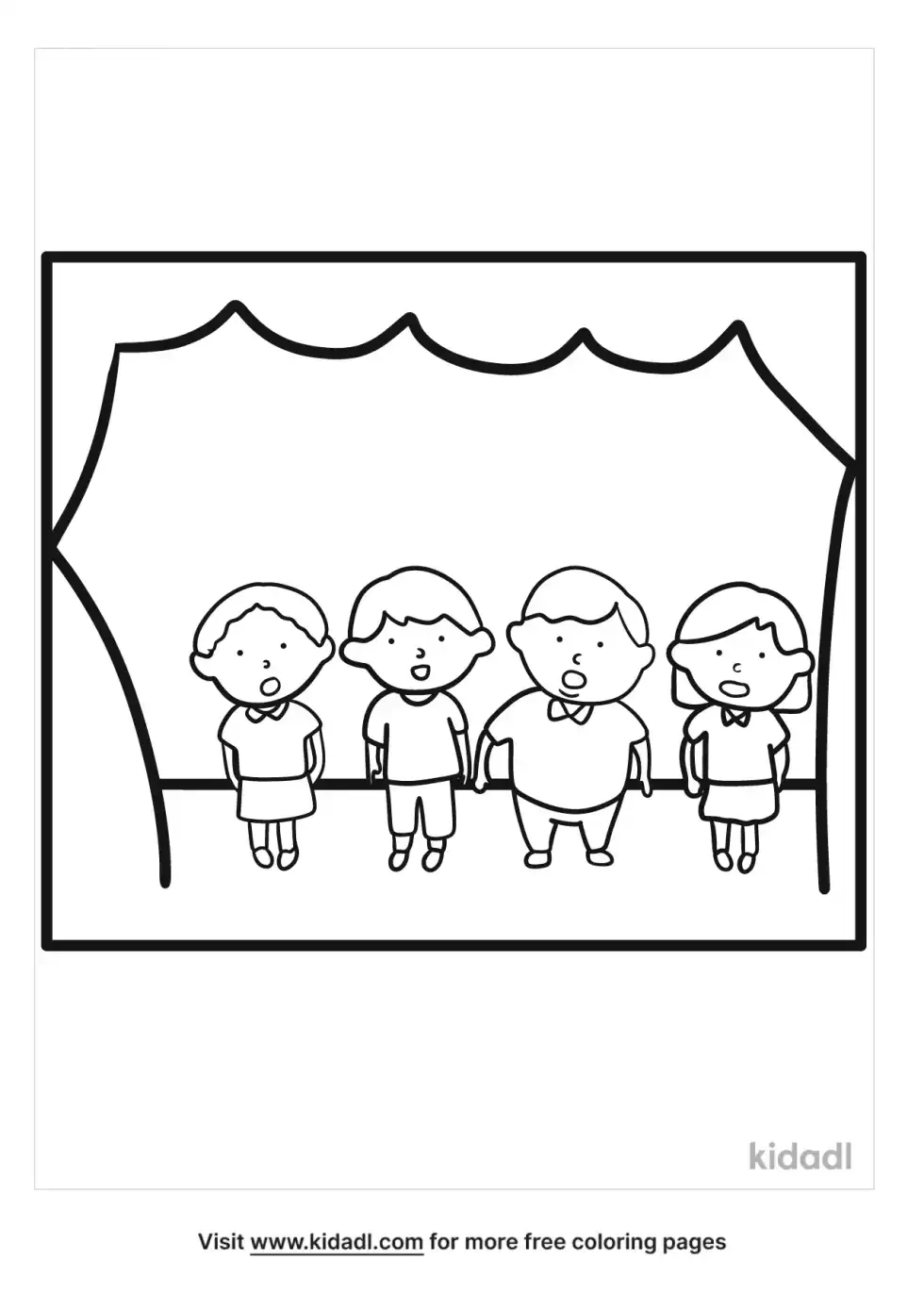 Recital Coloring Page