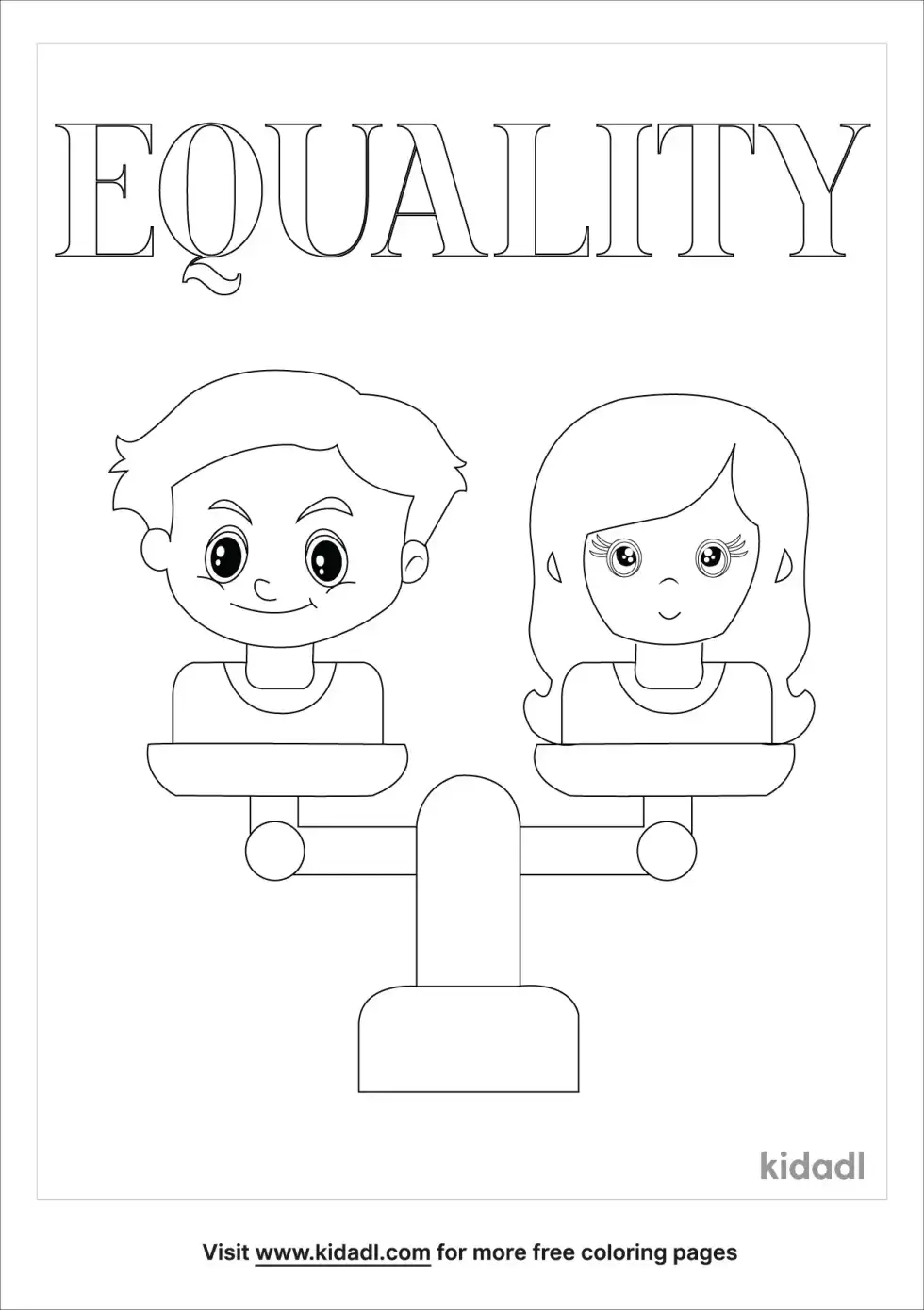 Equality Coloring Page