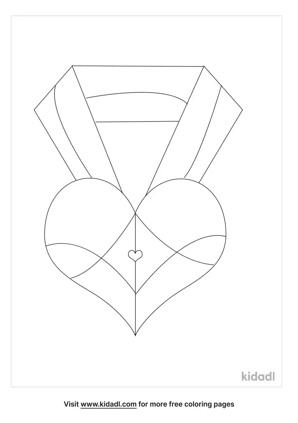 Heart Medallion Coloring Page