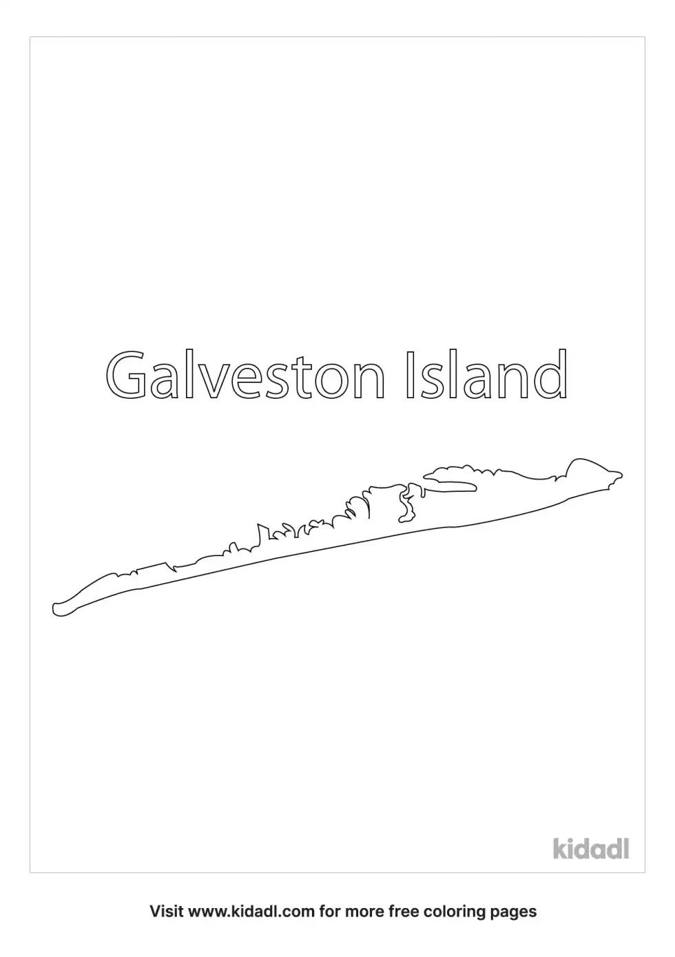 Galveston Coloring Page