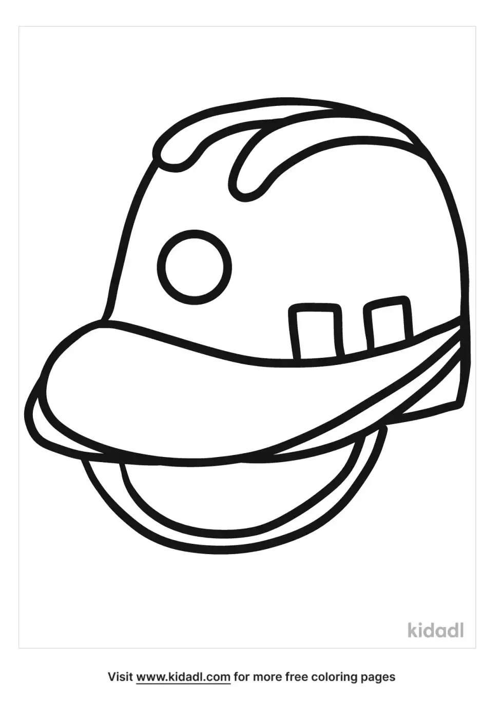 Hard Hat Coloring Page
