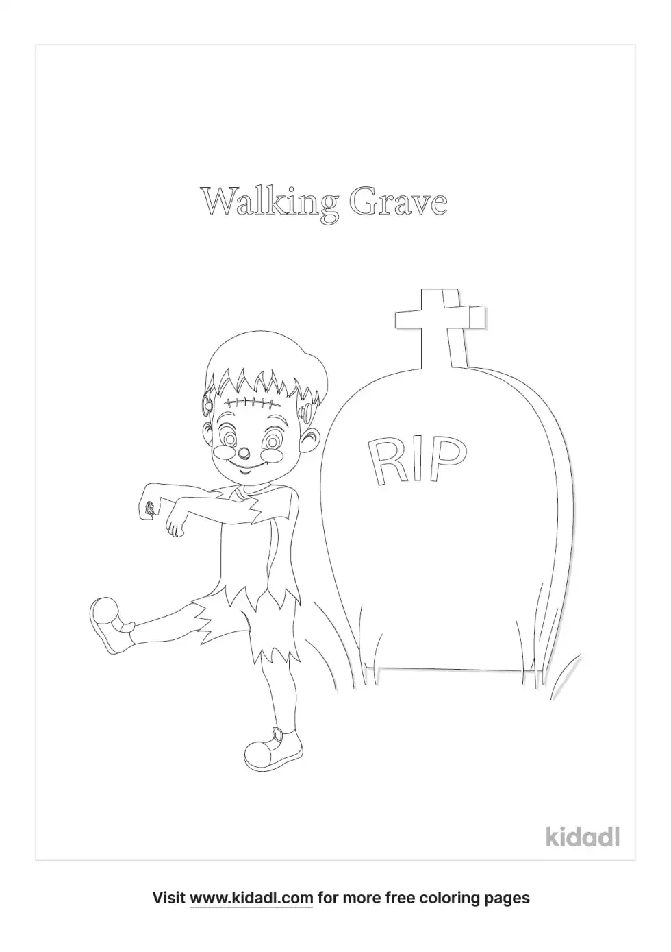Walking Grave Coloring Page