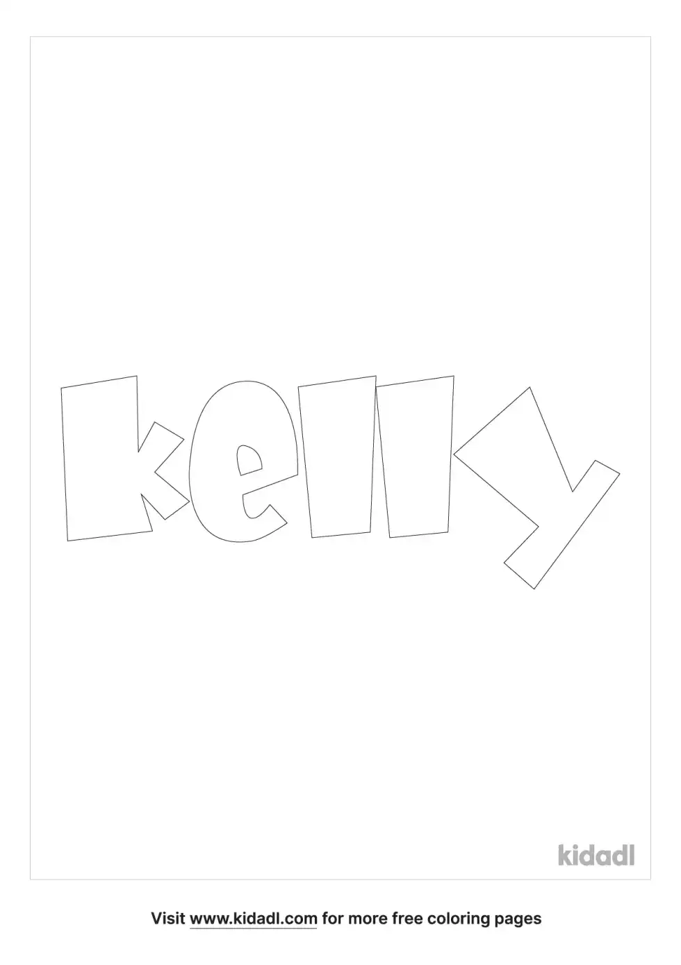 Kelly Coloring Page