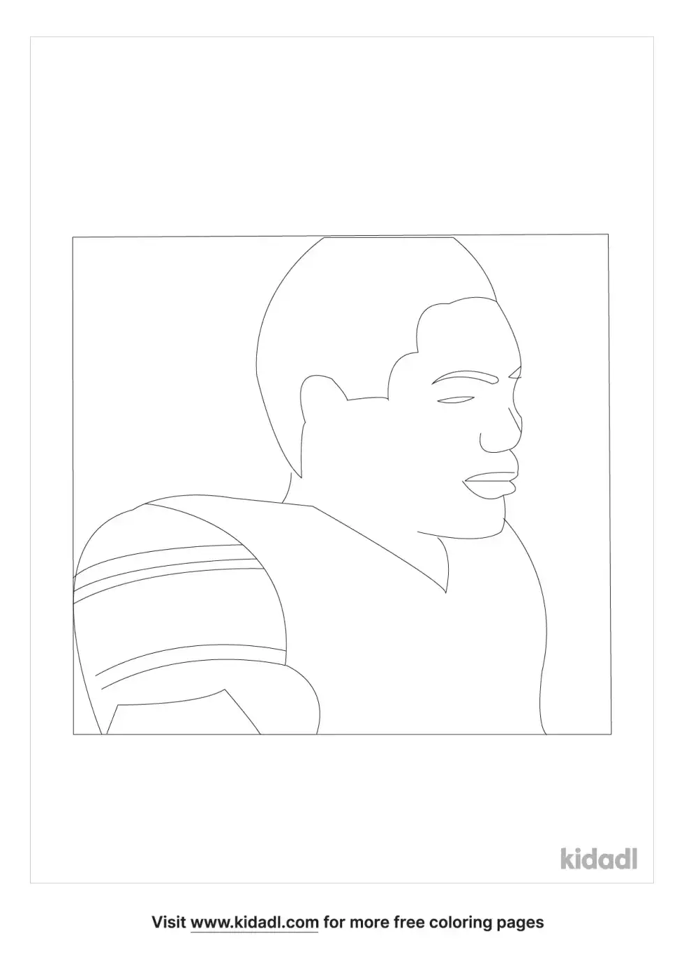 Kerryon Johnson Coloring Page