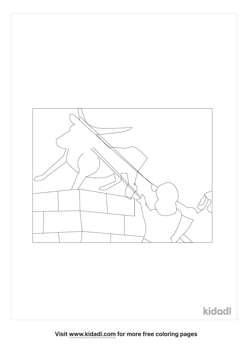 Josiah Knocking Down Altars Coloring Page