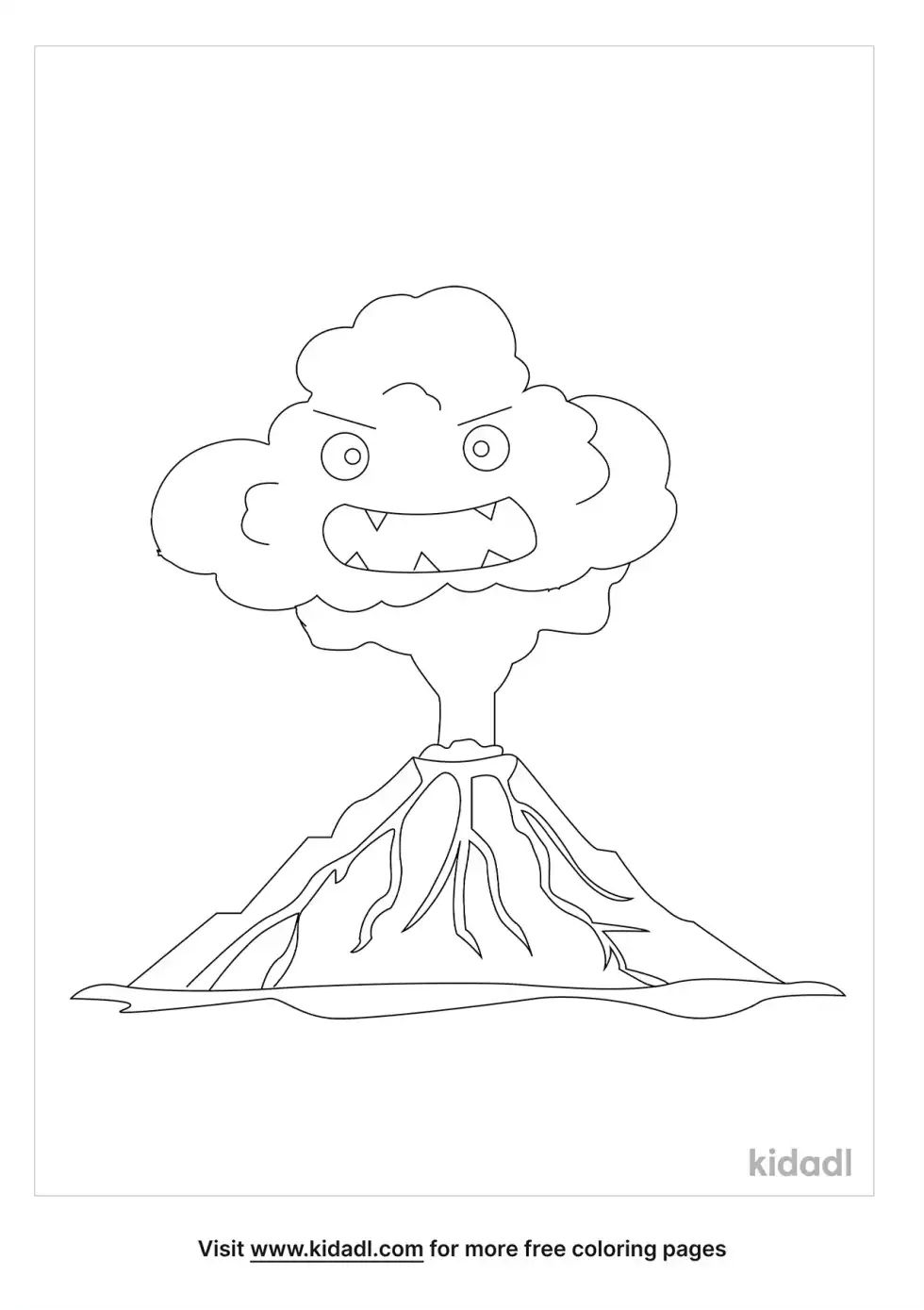Volcanic Ash Coloring Page