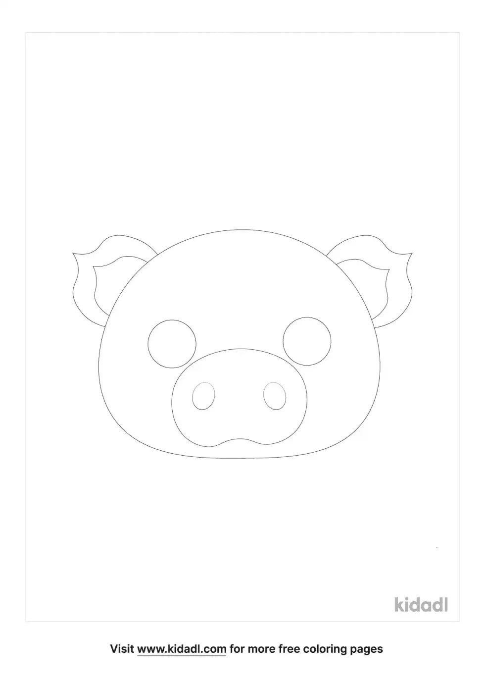 Pig Mask Coloring Page